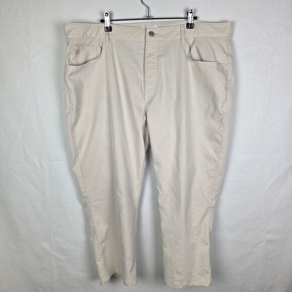 Peter Millar Pants Men’s 40X30 Beige Crown Performance 5 Pockets Golf Chino - Picture 1 of 7